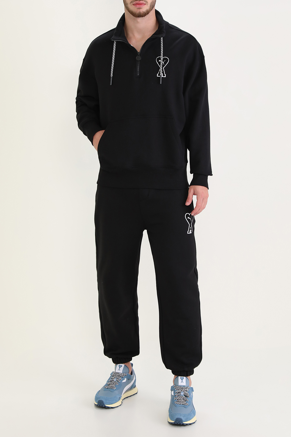 פומה X אמי סווטשירט צווארון מרוכסן